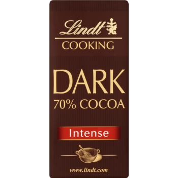 12 x Lindt Cooking Dark 70% Cocoa - Intense Bar 200g LDT906 12 x Lindt Cooking Dark 70% Cocoa - Intense Bar 200g LDT906