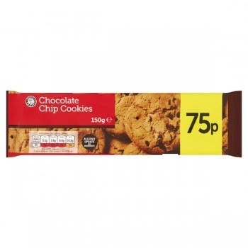 11 x Euro Shopper Chocolate Chip Cookies 150g Price Marked £1 280543 now 289614 11 x Euro Shopper Chocolate Chip Cookies 150g Price Marked £1 280543 now 289614