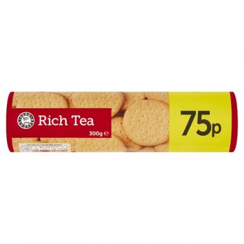 12 x Euro Shopper Rich Tea Biscuits 300g Price Marked 75p 284586 12 x Euro Shopper Rich Tea Biscuits 300g Price Marked 75p 284586