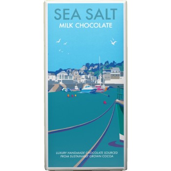 Kernow Becky Bettesworth Sea Salt Milk Chocolate Bar 100g x 20 KNW213