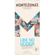 Montezuma's Like No Udder Milk Chocolate Alternative Bar 90g x 12 MZA531 Montezuma's Like No Udder Milk Chocolate Alternative Bar 90g x 12 MZA531