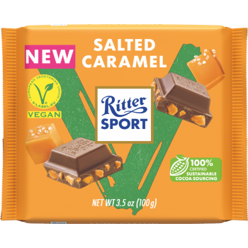out of stock Ritter Sport Vegan Salted Caramel Bar 100g x 11 RS6107 out of stock Ritter Sport Vegan Salted Caramel Bar 100g x 11 RS6107