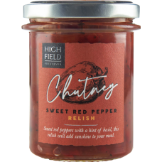 6 x Highfield Preserves Sweet Red Pepper Relish 210G HF7028