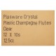 Plasware Crystal Plastic Champagne Flutes Clear 12.5cl x 10 203559 Plasware Crystal Plastic Champagne Flutes Clear 12.5cl x 10 203559