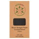 Ecopac Bio-Degradable Black Straight Paper Cocktail Straw x 250 237987 Ecopac Bio-Degradable Black Straight Paper Cocktail Straw x 250 237987