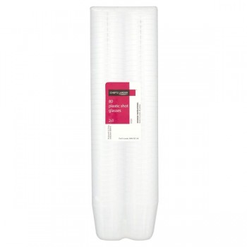Chef's Larder 2cl Plastic Shot Glasses x 80 109670 Chef's Larder 2cl Plastic Shot Glasses x 80 109670
