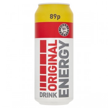 Euro Shopper Original Energy Drink 500ml can Price Marked £1 x 12 280542 290149 Euro Shopper Original Energy Drink 500ml can Price Marked £1 x 12 280542 290149