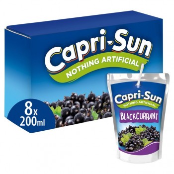 Capri-Sun Blackcurrant 8 x 200ml Pack x 4 60313 Capri-Sun Blackcurrant 8 x 200ml Pack x 4 60313
