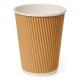 12oz Brown Ripple Wall Paper Hot Cup (Lid Ref CUP158) x 500 CUP176 12oz Brown Ripple Wall Paper Hot Cup (Lid Ref CUP158) x 500 CUP176
