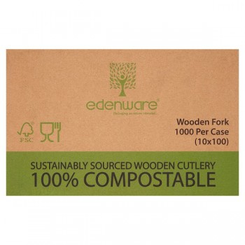 Edenware 1000 Wooden Forks 245034 Edenware 1000 Wooden Forks 245034