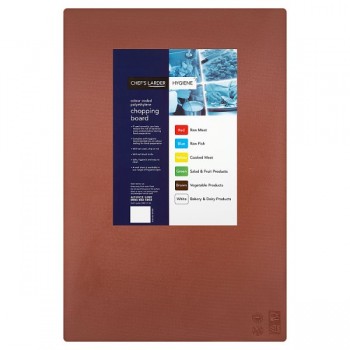 Chef's Larder Hygiene Chopping Board Brown 45x30cm 060402 Chef's Larder Hygiene Chopping Board Brown 45x30cm 060402