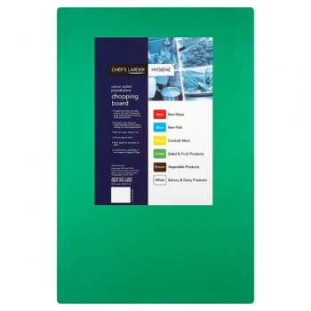 Chef's Larder Hygiene Chopping Board Green 45x30cm 060406 Chef's Larder Hygiene Chopping Board Green 45x30cm 060406