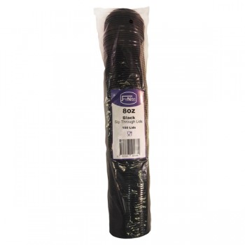 8oz Black Lid x 1000 222023