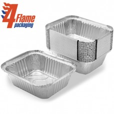 4Flame No.2 Foil Containers (5"x4"x2") x 1000 CON085 4Flame No.2 Foil Containers (5"x4"x2") x 1000 CON085
