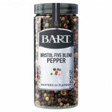 Bart Bristol 5 Blend Pepper 92g x 5 jars  B52313 ( Bart Bristol Five Blend Pepper - Large 92g)