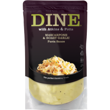 discontined Atkins & Potts Mascarpone & Roast Garlic Pasta Sauce 350G AP0509 discontined Atkins & Potts Mascarpone & Roast Garlic Pasta Sauce 350G AP0509
