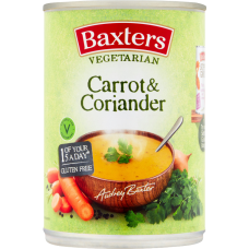 12 x Baxters Vegetarian Carrot & Coriander Soup 400g BXR302 12 x Baxters Vegetarian Carrot & Coriander Soup 400g BXR302