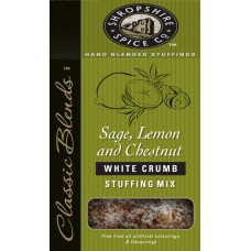 6 x Shropshire Spice Co. Sage, Lemon & Chestnut White Stuffing Mix 150g SSC405 6 x Shropshire Spice Co. Sage, Lemon & Chestnut White Stuffing Mix 150g SSC405