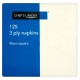 Chef's Larder 3 Ply Cream Napkins x 125 105093