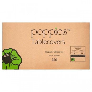 Poppies 250 Flatpack Tablecovers 90cm x 90cm 277853 Poppies 250 Flatpack Tablecovers 90cm x 90cm 277853