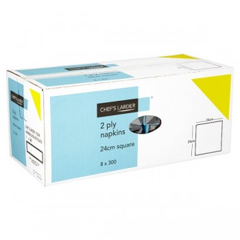 Chef's Larder Napkins 2 Ply Black x 300 189623 Chef's Larder Napkins 2 Ply Black x 300 189623