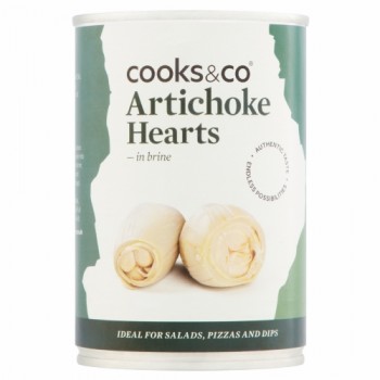 6 x Cooks & Co. Artichoke Hearts in Brine 390g CKS021