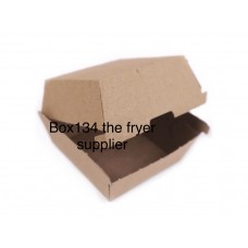 Small Kraft Clamshell Burger Box (90x90x70mm) 1x200 box134 Small Kraft Clamshell Burger Box (90x90x70mm) 1x200 box134
